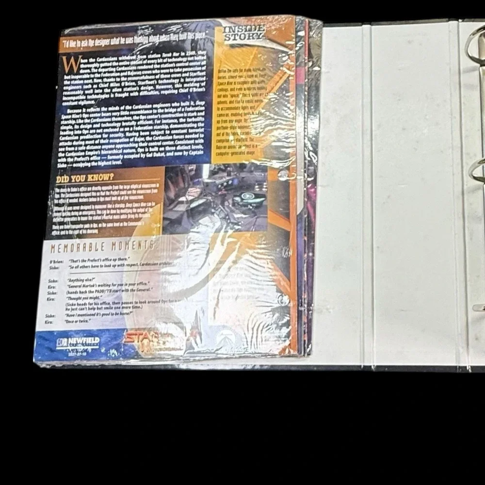 Star Trek Universe Users Manual 3 Ring Binder 4 Unopened‎ Packs